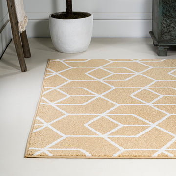 Tumbling Blocks Modern Geometric Area Rug 2
